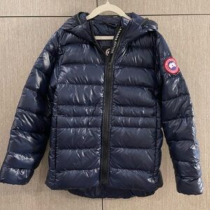 Youth Canada Goose Crofton Navy Packable Puffer Jacket